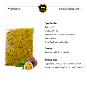 น้ำซุปข้นเสาวรสแช่แข็งปราศจากน้ำตาลจากเวียดนาม - Product Image 2