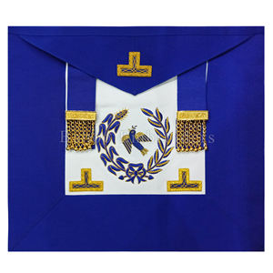 Masonic regalia CRAFT Grand undress apron สำหรับ asst. โลโก้ปักมือเลขานุการ - Product Image 6
