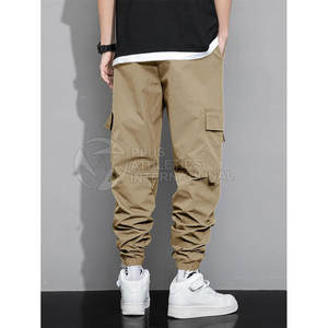 Pantalones de calle de estilo fresco para hombre con cintura ajustable y apariencia de utilidad pantalones de calle para hombre - Product Image 3
