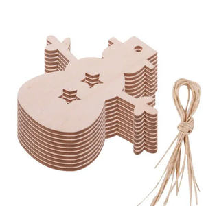 Delarchi Adornos Navideños de Madera Hechos a Mano Decoraciones Festivas para Colgar en el Árbol - Venta al Por Mayor - Product Image 5