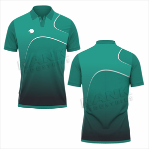 Chemise polo pour homme en tissu absorbant la transpiration à manches courtes, conçue pour les températures chaudes, matière durable. - Product Image 4