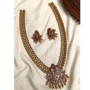 ชุดสร้อยคอพร้อมต่างหูสำหรับผู้หญิงชุดสร้อยคอดูหรูหราระดับพรีเมี่ยมพร้อมต่างหูชุดสร้อยคอคลาสสิกสำหรับงานแต่งงาน - Product Image 1