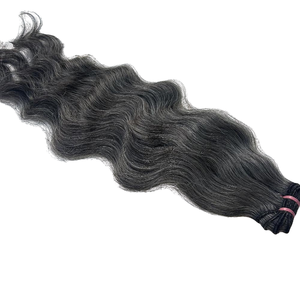 Premium 10 pouces sud indien extensions de cheveux humains naturel vierge brut non transformé cheveux bouclés faisceaux Temple cheveux - Product Image 6