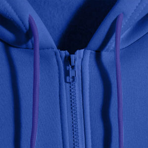 2025 Sudadera con capucha para mujer, ropa informal, Sudadera con capucha urbana, cuello levantado, cremallera completa, sudaderas con capucha cálidas de algodón 100% - Product Image 5