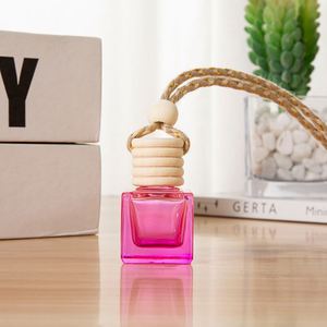 Custom Empty Hanging Thicken Car Diffuser Bottle <b>Glass</b> Fragrance Ornaments Air Freshener for Car Mirror - Product Image 4