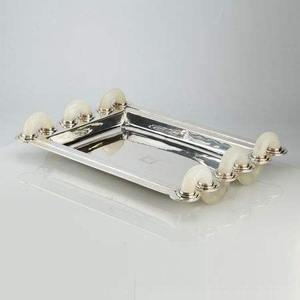 Plateau à chocolat en métal exclusif Plaque décorative de qualité supérieure pour cadeau de banquet de fête de mariage Table à domicile Accessoires de service d'hôtel - Product Image 6