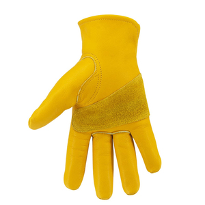 High Quality Lightweight Leather Made Working Safety Gloves For Sale Best Quality Solid Color Leather Working Gloves - Product Image 3
