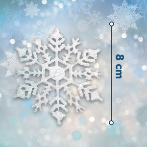 Decoración Colgante de Interior de Lujo con Forma de Reno y Copos de Nieve de Alta Calidad con Brillantina para Festivales - Product Image 5