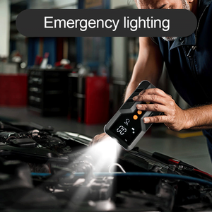 Avviatore di Emergenza Bogo in Plastica 120W con Compressore d'Aria 150PSI, Luce di Emergenza, Monitoraggio Pressione Pneumatici, Booster Batteria Auto Portatile - Product Image 5