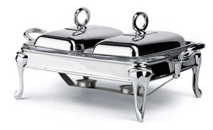 Premium Buffet Chafing Dish Stainless Steel Food Warmer Casserole rectangle shape stainless steel copper finished - Product Image 4