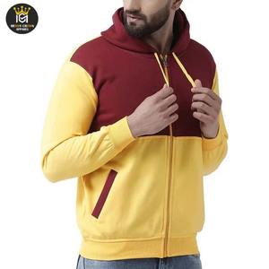 Sudadera con capucha y cremallera de lana de algodón 100% de calidad profesional para hombre, top de invierno bordado, transpirable, cómodo, pesado, superventas - Product Image 3