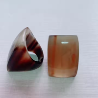 Bague en corne de buffle naturelle artisanale et personnalisée, design moderne en forme de croissant, écologique, cadeau de mariage, bijou décoratif, artisanat en forme de croissant