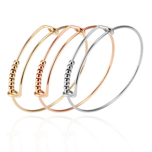 Bracciale Unisex in Acciaio Inossidabile <span class=keywords><strong>con</strong></span> <span class=keywords><strong>Filo</strong></span> Intrecciato da 1,5mm, Regolabile, <span class=keywords><strong>con</strong></span> Perline, per Uomo e Donna - Product Image 1