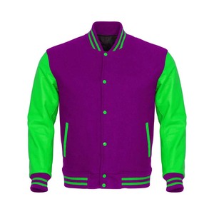 Veste universitaire personnalisée pour hommes, col rabattu, longueur normale, motif lettre, doublure en polaire imperméable-Automne-Vente en gros - Product Image 1
