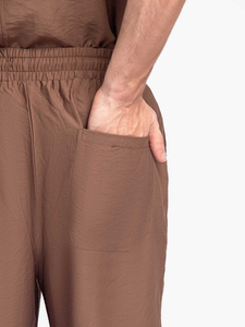 Summer Heavy Dazzle Solid Eco-Friendly Breathable Quick Dry High Street Style Plus Loose Washed Cotton Men's Shorts Personnalisable - Product Image 3