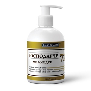 Savon liquide à la soude 72% Clean & Sujee pour le lavage des mains et le nettoyage des surfaces domestiques 270 ml Fabricant de Marque Privée OEM - Product Image 1