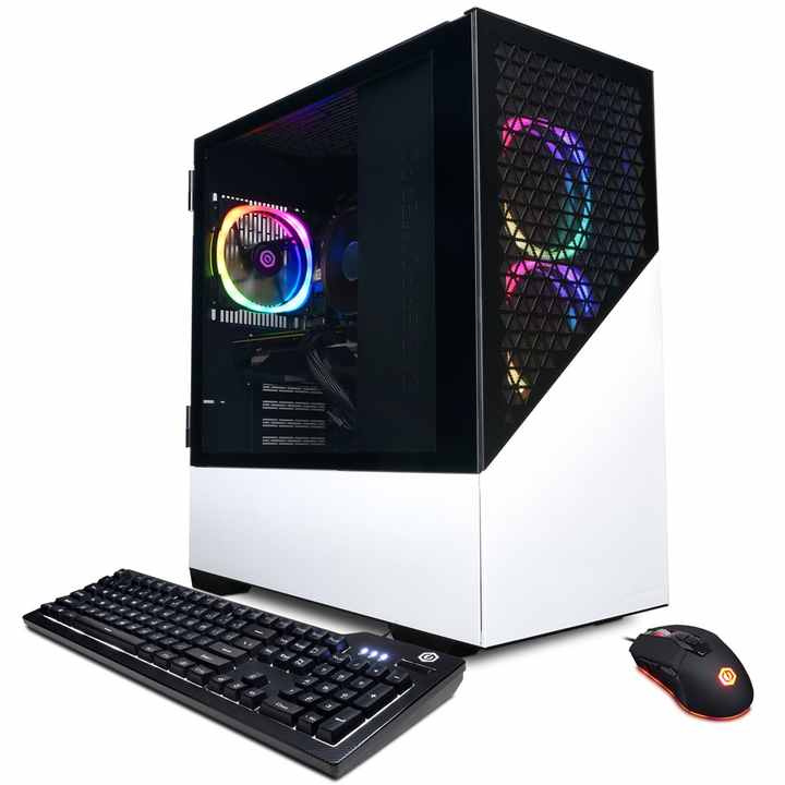 CyberPowerPC Gamer Master White Gaming Desktop AMD-Ryzen 7 7700 16GB ...