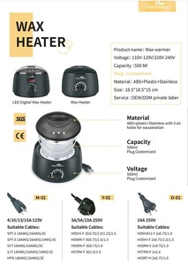 Chauffe-cire dépilatoire de soins personnels 500Cc le plus populaire Kit de réchauffeur de cire d'épilation de visage et de corps avec fonction de chauffage - Product Image 6
