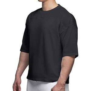 Camiseta de algodón de color liso para hombre con bolsillo, personalizable con logo, para uso diario - Product Image 1