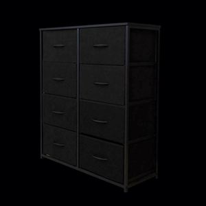 Hua Cheng Dresser 8 Drawers Modern Freestanding Storage Bedroom Furniture MDF Panel Pine Stainless Steel - Product Image 6