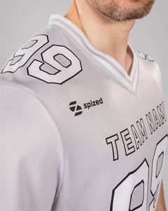 Aroma Soul Intl vêtements de sport d'été pas cher en gros personnalisé adultes manches courtes football américain ensemble de maillots conceptions uniques - Product Image 5