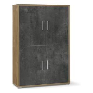 Kit Móvil DOUBLE Db834k Base Stelvio en Nogal y Óxido Negro (110cm) para Sarmog DOUBLE Db834k Almacenamiento y Organización del Hogar - Product Image 1