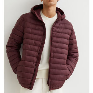 Veste matelassée d'hiver pour hommes, manteaux de designer en toile à bulles de polyester à la mode, mode chaude pour l'hiver, vente en gros - Product Image 2