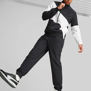 Color Black & <b>White</b> Tracksuit Custom Print Top and <b>Pants</b> Zippers <b>Men's</b> Windbreaker Tracksuits 2 Piece <b>Men</b> Shorts Tracksuit Set - Product Image 3