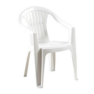 Poltrona Sedia in Resina Antiurto Bianca Atlantide CM 56x56x79 H - Product Image 1