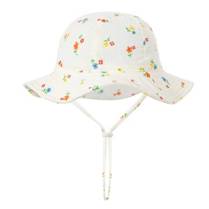 Verano para estilo informal para exteriores 100% algodón uso para actividades en la playa Bebé Color sólido ciclismo pescador viaje cubo sombrero - Product Image 1