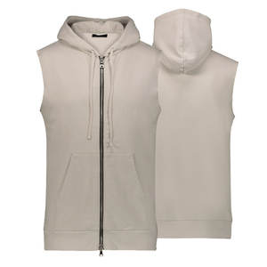 Custom Design High Quality <b>Pullover</b> <b>Men</b> <b>Sleeveless</b> Hoodies Solid Casual Custom Size <b>Men</b> <b>Sleeveless</b> Hoodies - Product Image 3