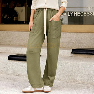 Plus Size Cotton Made Cargo Trousers Plus Size Women Cargo Trouser Unique Style Women Cargo Trousers - Product Image 5