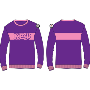 Kapa Epsilon Psi ขายโลโก้ที่กําหนดเองสไตล์Streetwearเสื้อแห้งเร็วสบายพอดีผู้ใหญ่ขนาดผู้หญิงเสื้อสเวตเตอร์ - Product Image 1
