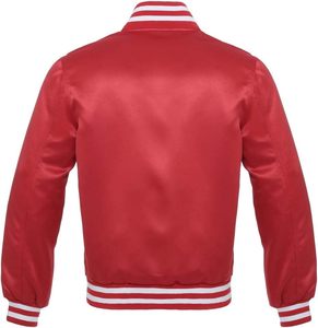 Custom Baseball Varsity Bomber <b>Jacket</b> Coated Spring Stand Collar Waterproof Windproof Bulk Unisex High Street Style Best Quality - Product Image 6