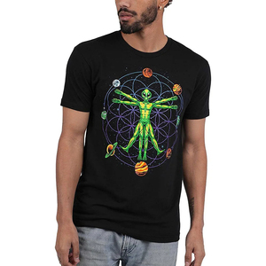 Camisas holgadas suaves de algodón para hombre agregue su texto camiseta de hombre de gran tamaño con logotipo bordado personalizado - Product Image 3