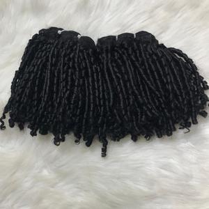 Extensiones virgen de cabello rizado Pixie Cabello vietnamita alineado con cutícula de la mejor calidad crudo y sin procesar en color natural - Product Image 1