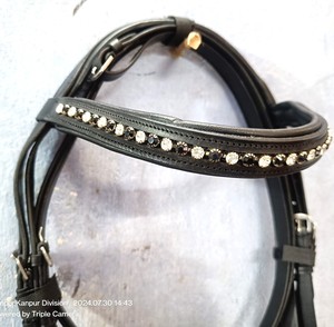 2024-2025, la brida de carreras de caballos más vendida, D.D arnés, cuero ecuestre, hardware S.S, acolchado de cuero suave, cabestros personalizables - Product Image 3