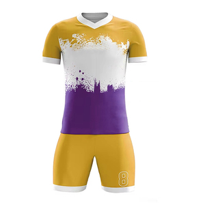100% poliéster Francia fútbol Jerseys ropa deportiva entrenamiento fútbol conjunto más alta calidad fútbol ropa uniformes conjunto - Product Image 5