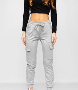 Pantalones de chándal OEM personalizados para mujer con bolsillos delanteros planos al por mayor para ropa Formal ropa de mujer en blanco - Product Image 1