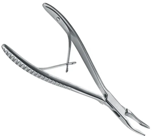 Instrumento quirúrgico ortopédico general básico, rongeur de hueso de doble articulación para cirugía ósea, instrumentos quirúrgicos con mango en forma - Product Image 3