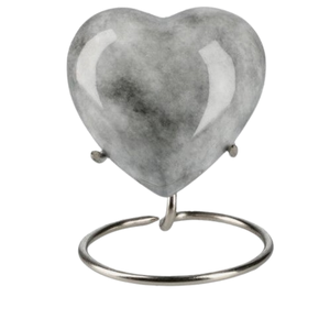 Aluminum Jar Adult Pet Funeral Box Marble Finished Heart Shape Metal <b>Keepsake</b> Urn For Funeral Supplies <b>Ash</b> Storage Jar Metal Urn - Product Image 6