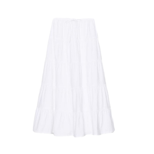 Wholesale Supply Lightweight <b>Women</b> White Maxi <b>Skirt</b> for Corporate, Creative, and Casual Workplaces Available at Bulk Quantity - Product Image 1
