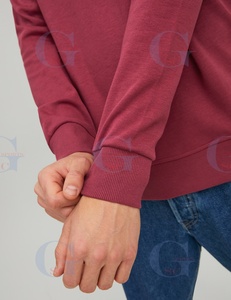 Camiseta deportiva de manga larga para hombre y mujer, camisa de manga larga con cuello redondo, con logotipos de impresión personalizados, precio al por mayor - Product Image 5