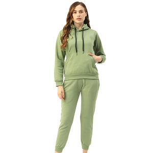 Survêtement à capuche de haute qualité au meilleur prix pour femmes Design personnalisé avec motif solide et votre logo Top Material - Product Image 1