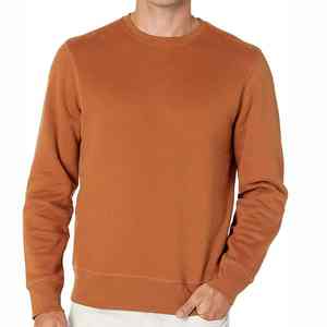 Sweat-shirt pour homme de haute qualité en polyester et coton, lourd, vente en gros, impression de logo personnalisée, sweat-shirt uni, vêtements OEM - Product Image 5