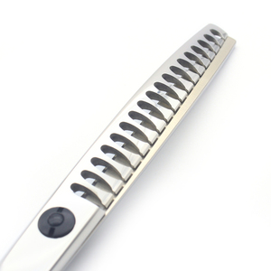 Haute qualité 6.5 pouces dents en arête de poisson 440C professionnel toilettage pour animaux de compagnie ciseaux amincissants incurvés - Product Image 3