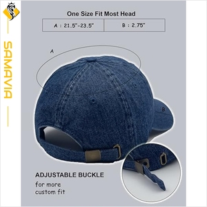SAMAVIA, gorras de béisbol de algodón de alta calidad para exteriores, diseño Retro lavado, bordado a mano, gorra deportiva de moda europea ajustable - Product Image 2