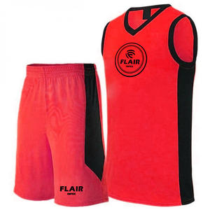 Ensemble de maillots de basket-ball 100% polyester de haute qualité pour hommes impression numérique personnalisable chemise de sport respirante hauts shorts Plus - Product Image 3