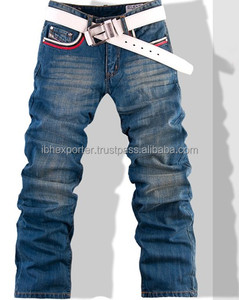 Vaqueros elegantes con cinturón para hombre - Product Image 1