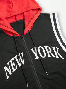 Casual Men <b>Sleeveless</b> <b>Hoodie</b> Summer Oversized Blank Plain Custom Tank Top Acid Wash <b>Hoodie</b> for Men - Product Image 5